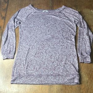 Athleta Pose Top Marled Burgundy/Purple Si…